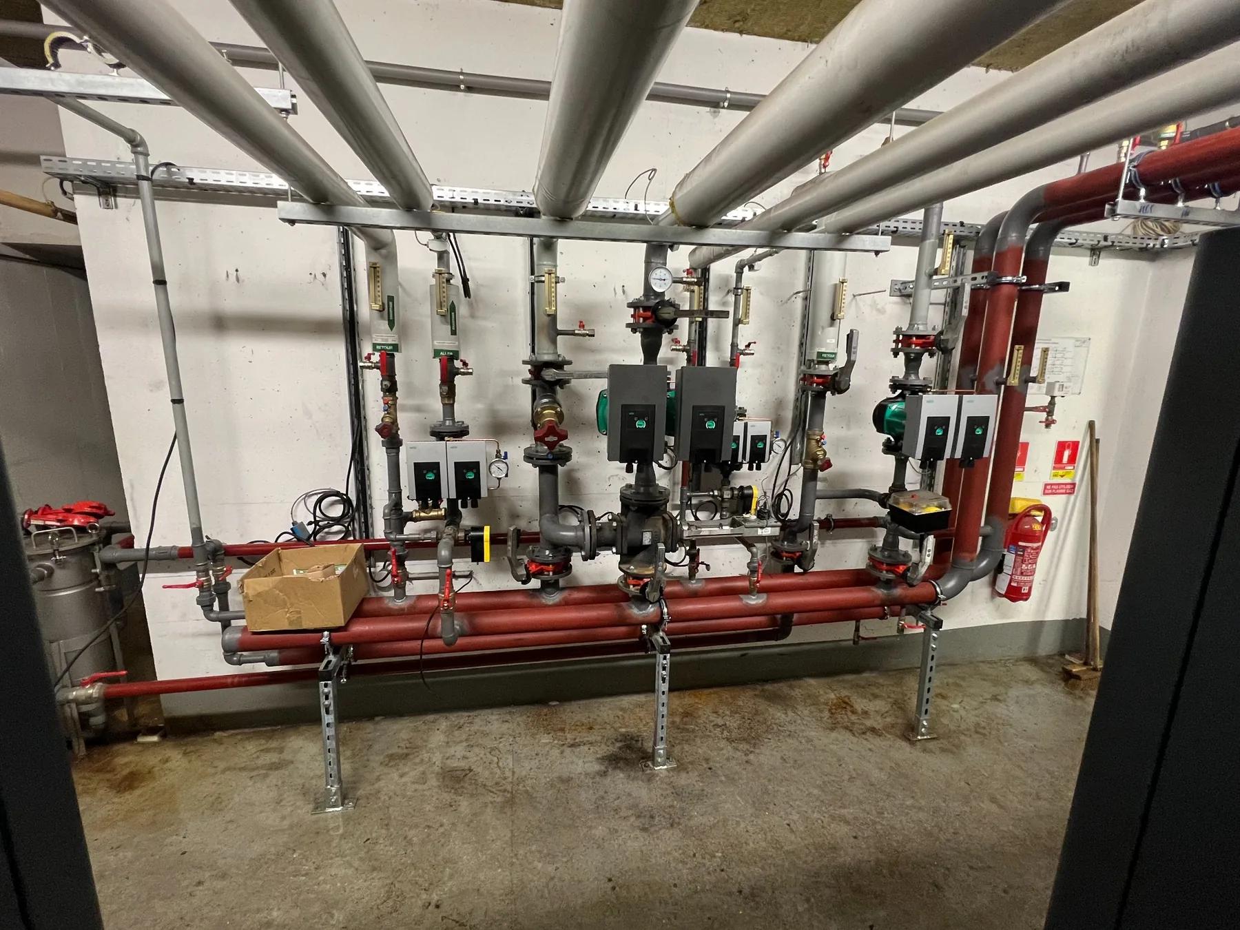 Distribution hydraulique en chaufferie